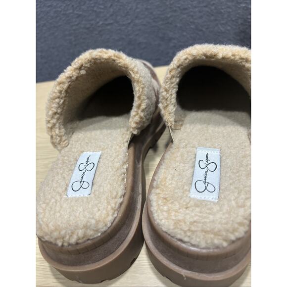 Jessica Simpson Ebriya Aztec Platform Slip On Mule Brown Beige Womens Size 9M - Picture 6 of 11